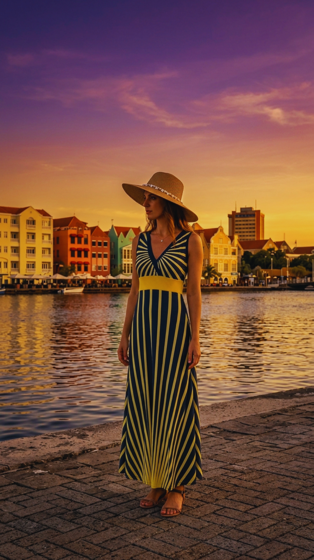 Curaçao Style mobile hero slide sunset Handelskade style